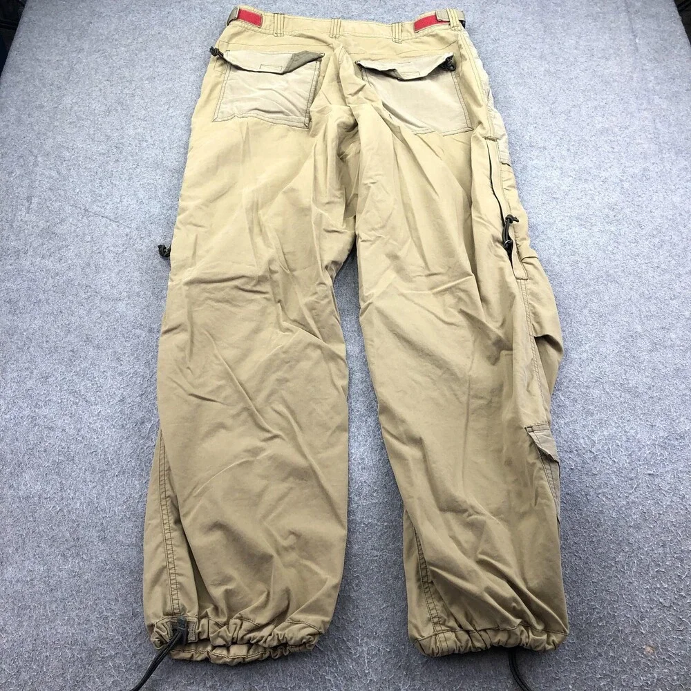 Vintage Abercrombie & Fitch Pants Mens Medium Beige Cargo Relaxed Hiking